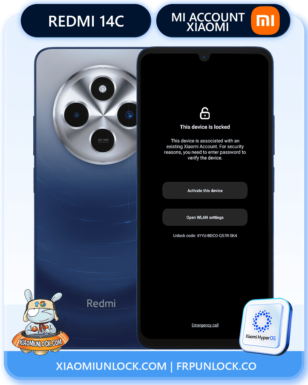 Remove Xiaomi Mi Account Redmi 14C